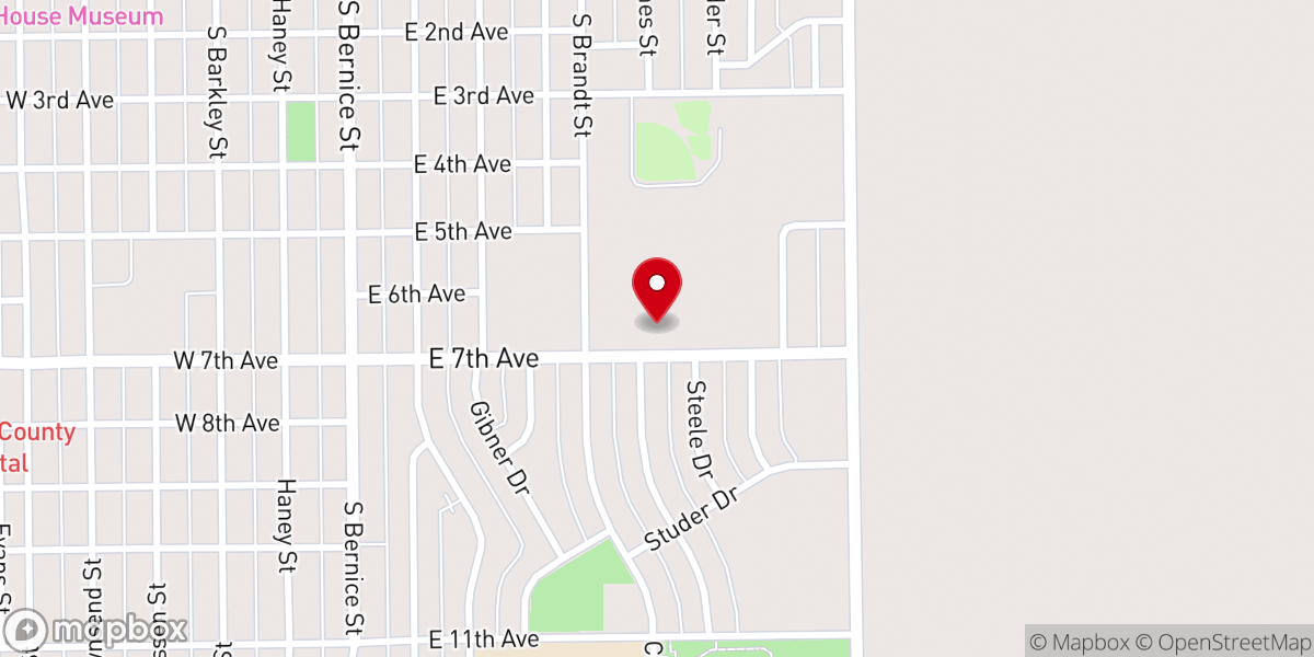 Map showing location of First Baptist Church Primera Mission Bautista