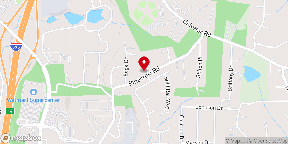 Map showing location of Shiloh Baptist Church