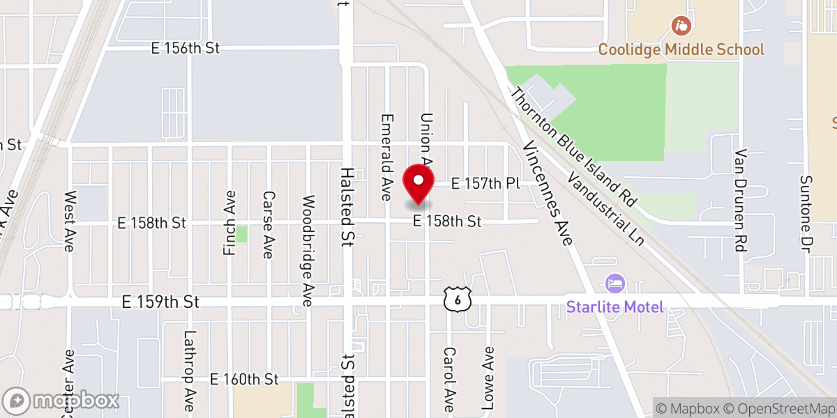 Map showing location of Lord Of Mercy Catholic Church