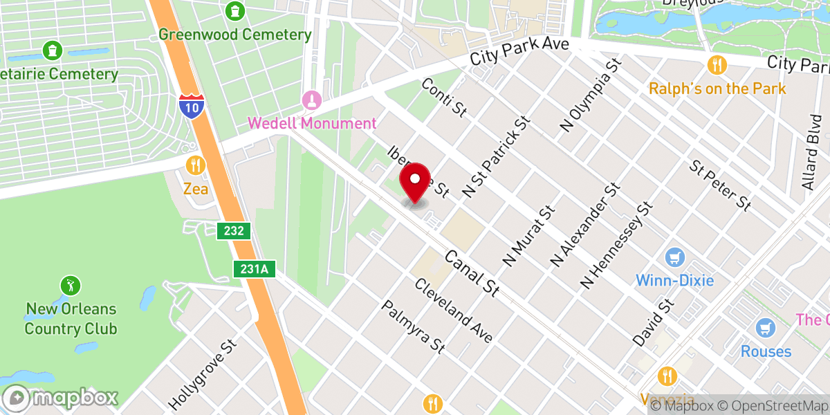 Map showing location of Store House Church