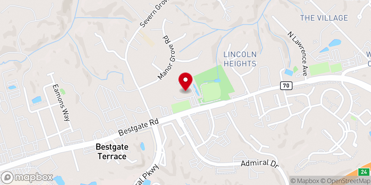 Map showing location of Annapolis Area Christian School