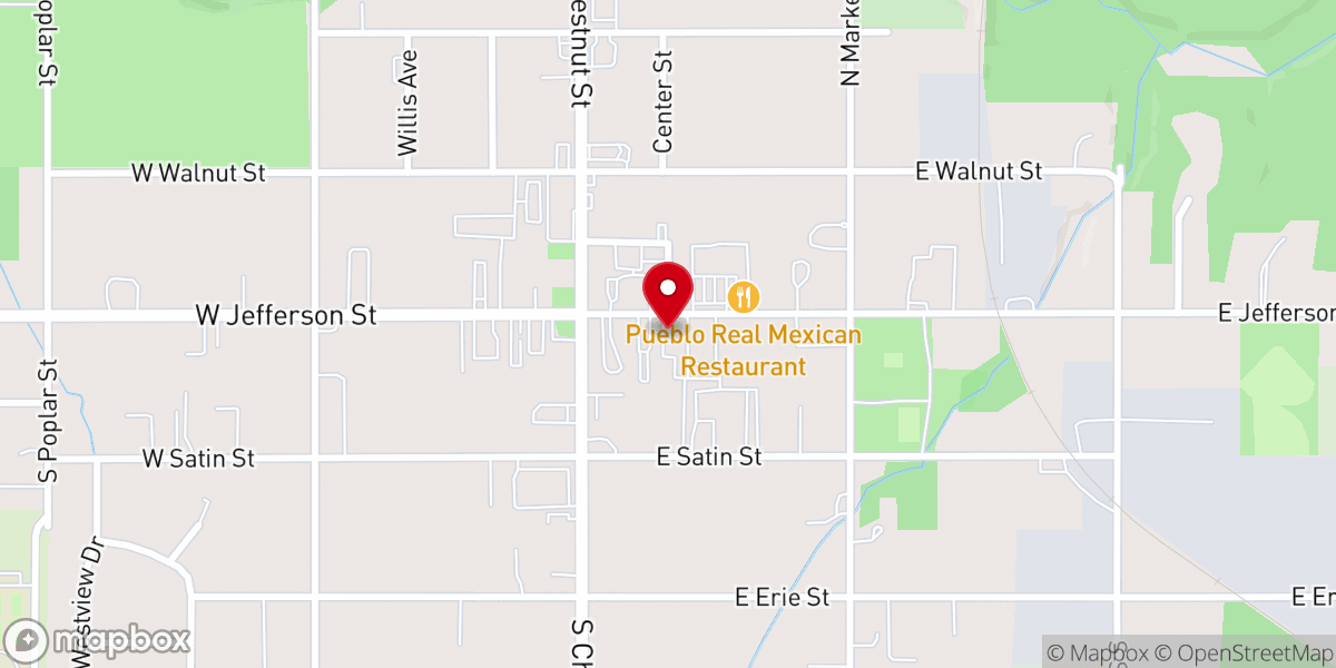 Map showing location of St Joseph Catholic Church