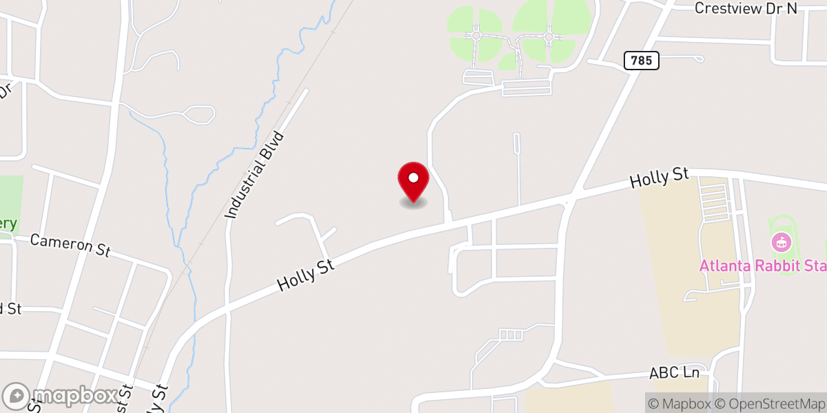 Map showing location of Glad Tidings Assembly of God Church