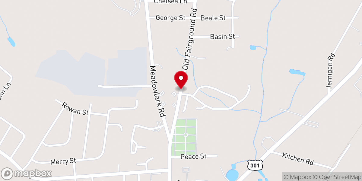 Map showing location of Lee's Grove PFWB Church