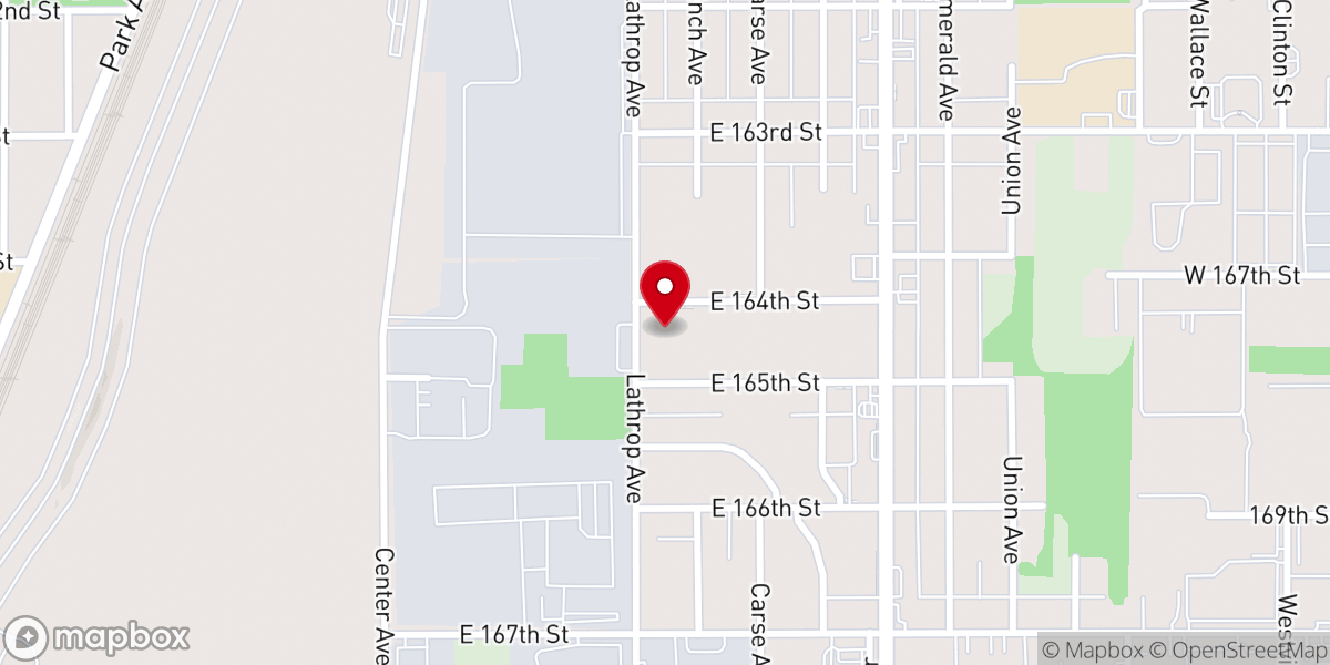 Map showing location of The Pentecostal Church