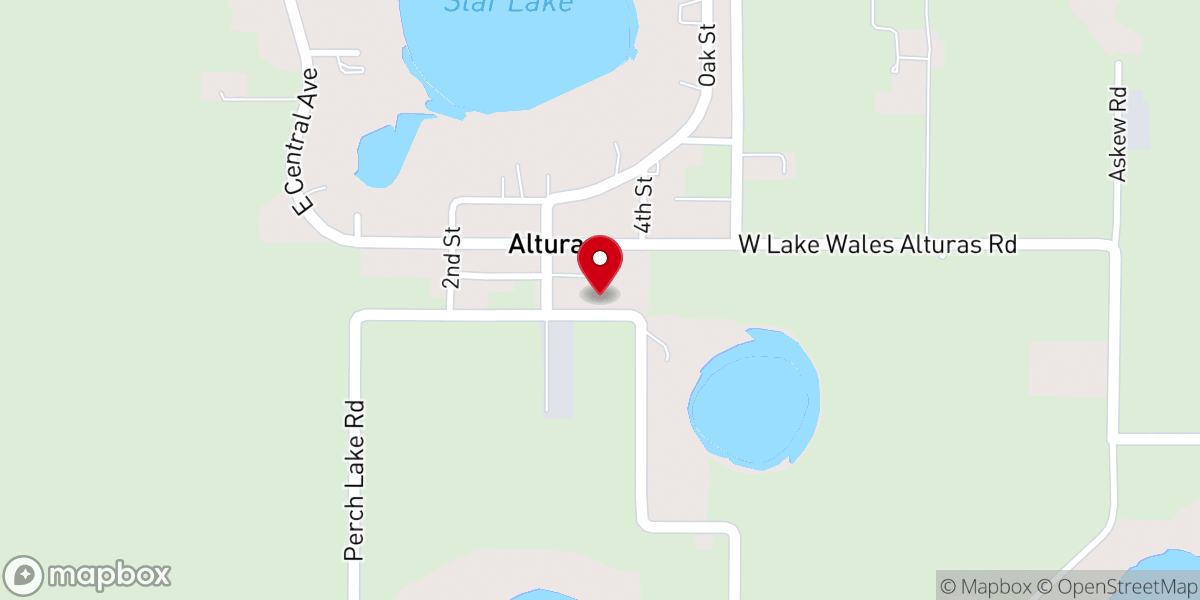 Map showing location of First Baptist Church-Alturas