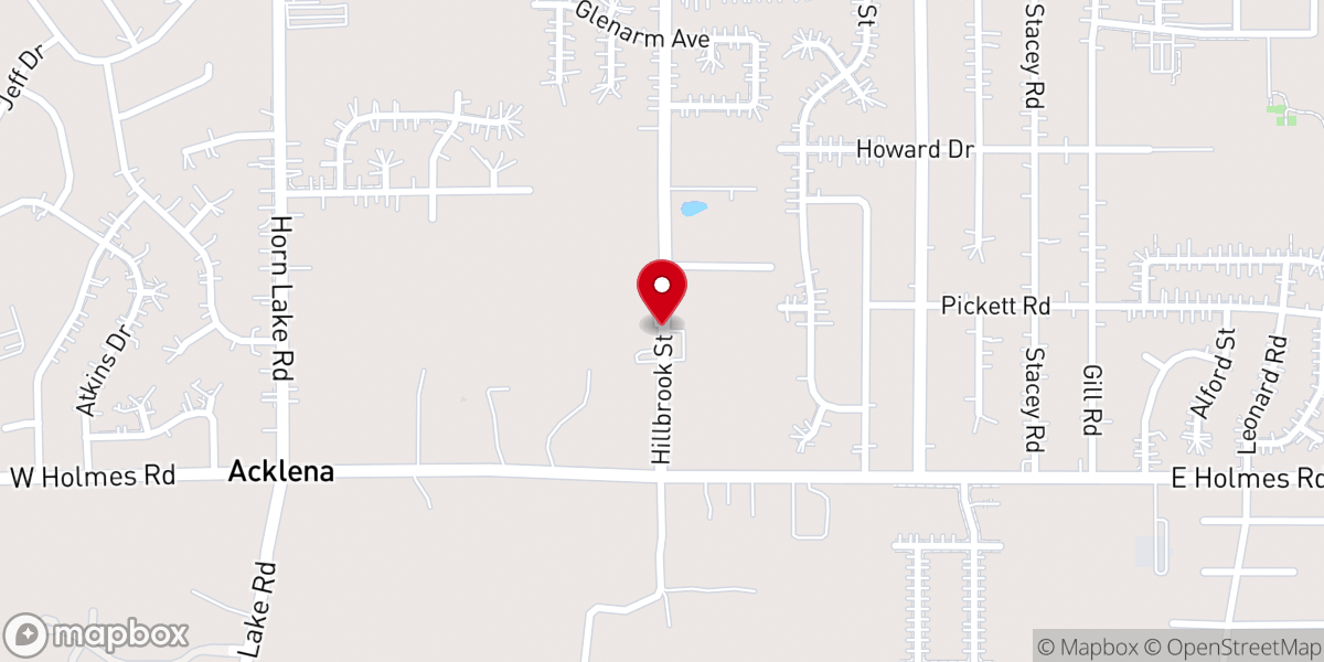 Map showing location of Mount Joyner Missionary Baptist Church