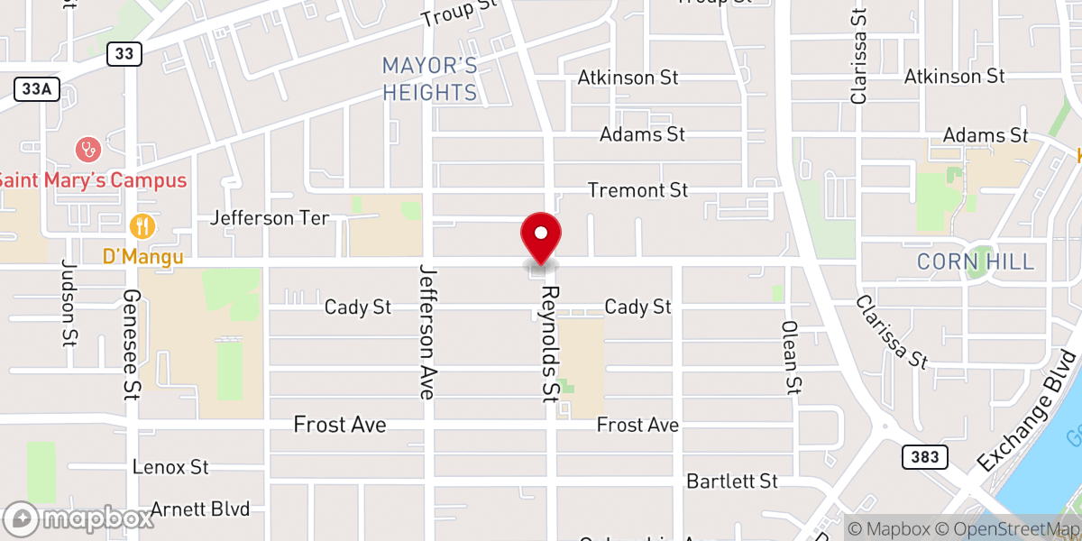 Map showing location of Mt Zion Progressive Missionary