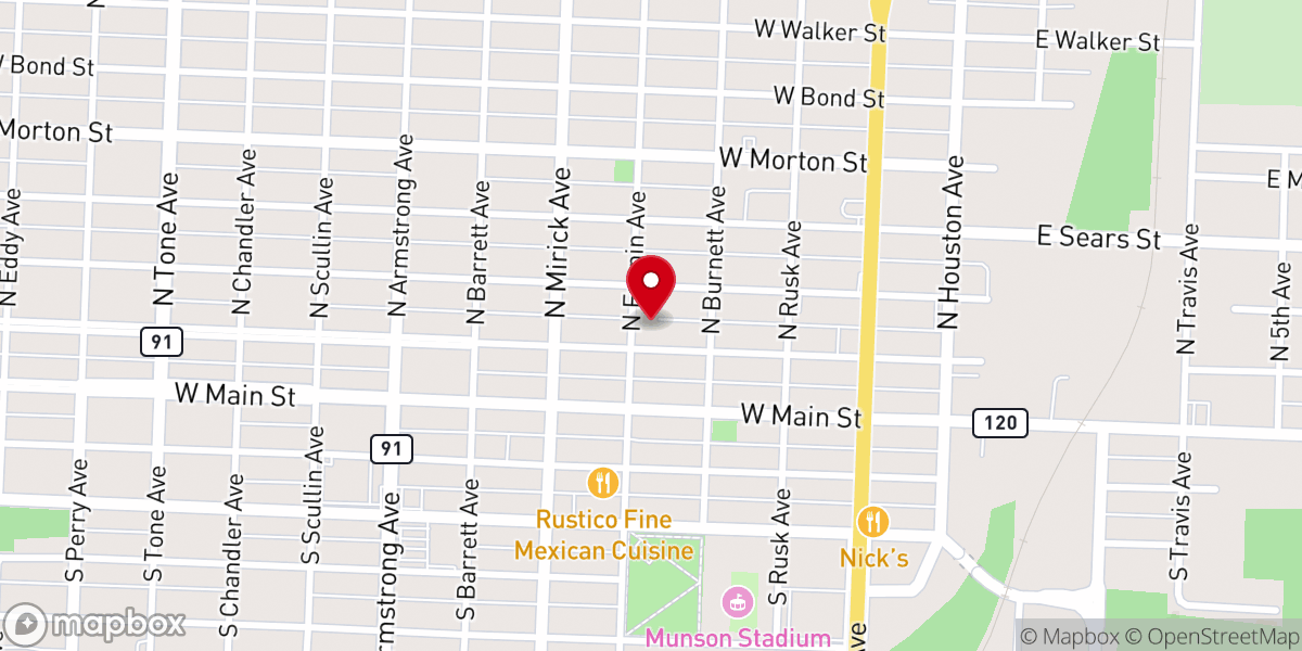 Map showing location of St. Luke's Episcopal Church