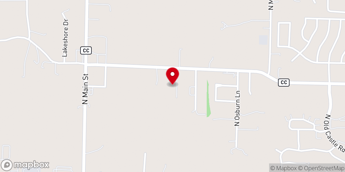 Map showing location of Grace Point Church