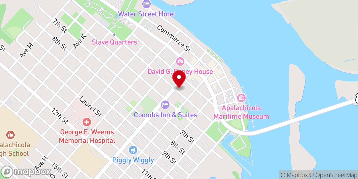 Map showing location of First United Methodist Church