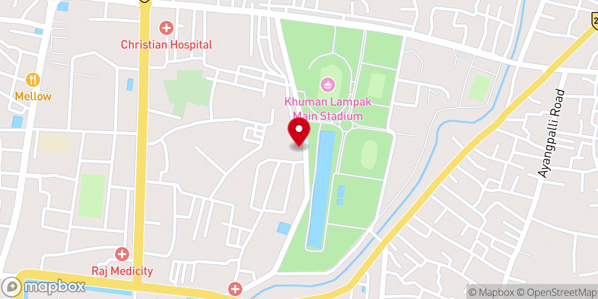 Map showing location of St.Peter Catholic Church Ragailong Namdulong