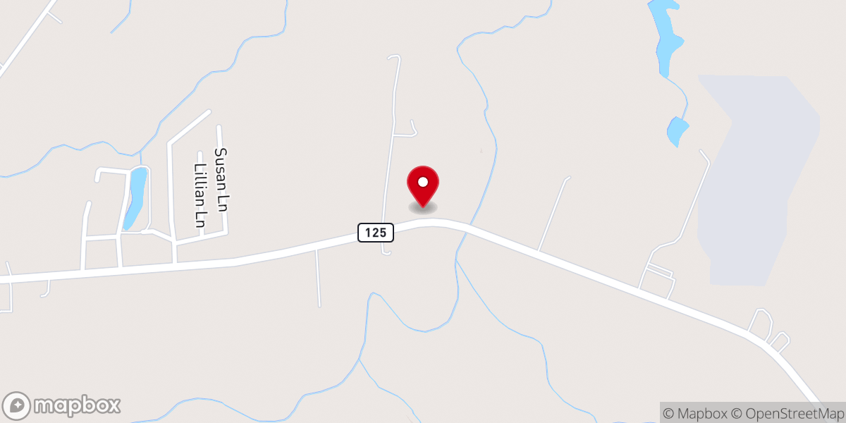 Map showing location of Sandy Point Baptist Church