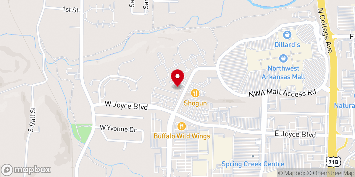Map showing location of Harvest Community Church