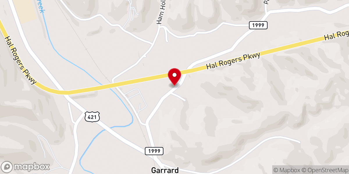 Map showing location of Paces Creek Baptist Church
