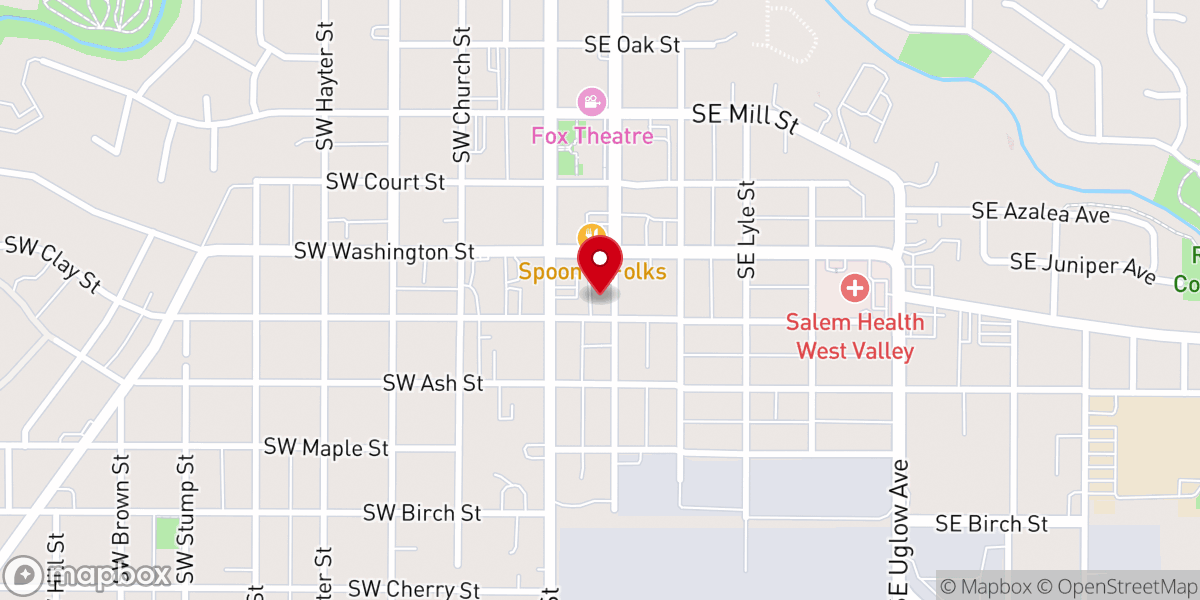 Map showing location of Mosaic Church Dallas