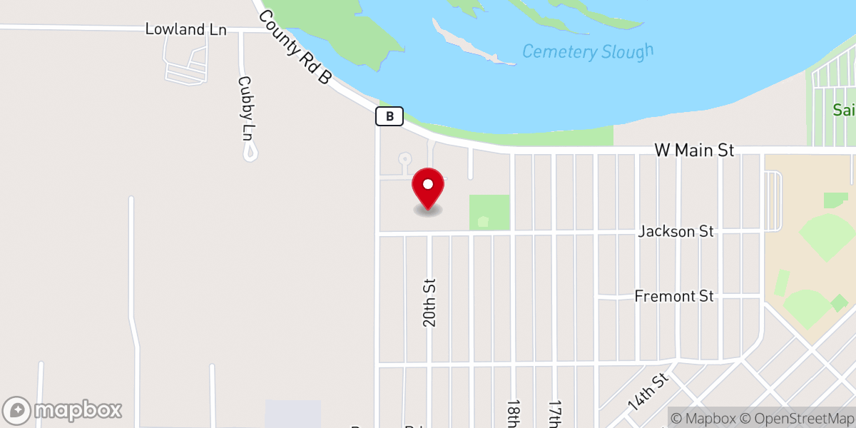 Map showing location of Immanuel Lutheran Church
