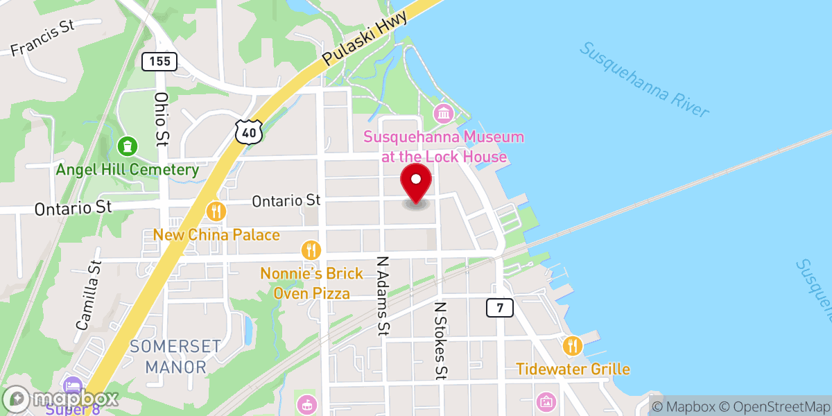 Map showing location of Agape Love of the Samaritan Church