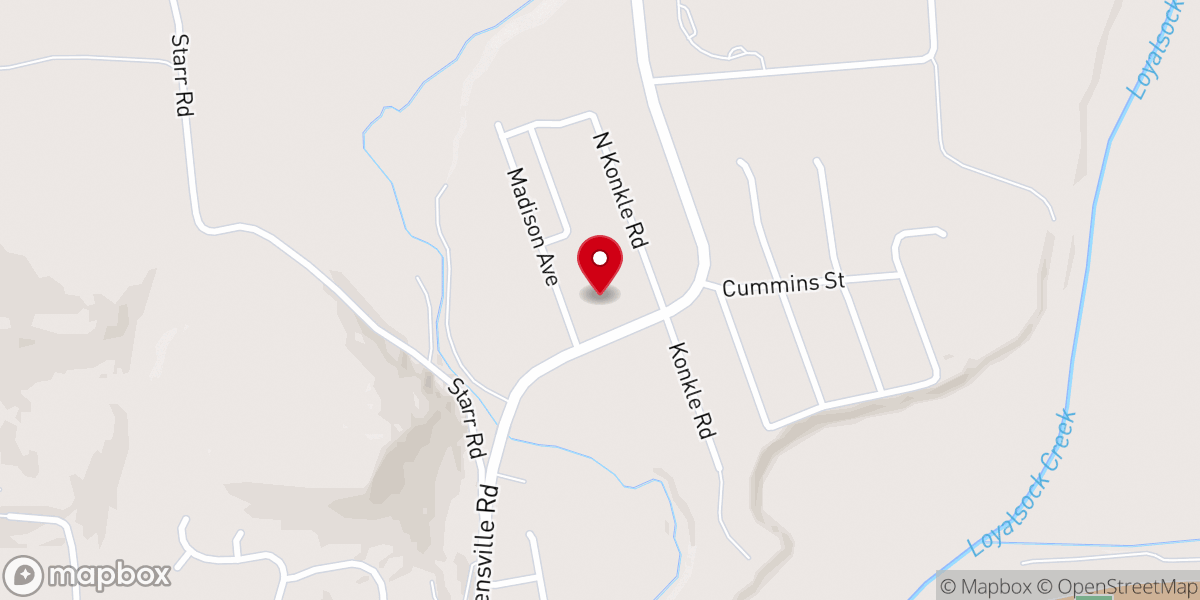 Map showing location of Greenview Alliance Church