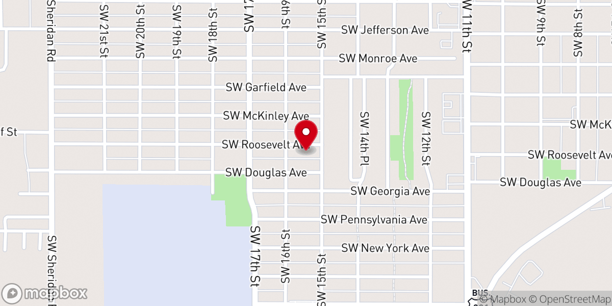 Map showing location of Saint John's Baptist Church - Food Distribution Center