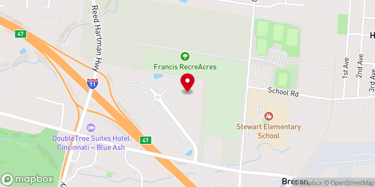Map showing location of Passion Community Church of Cincinnati Inc