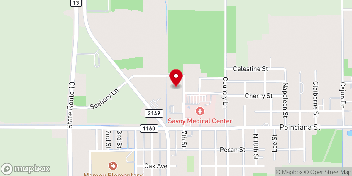 Map showing location of Agape Fellowship Church