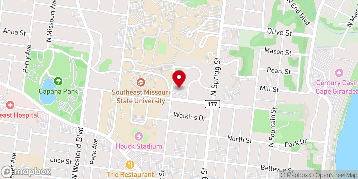Map showing location of Catholic Campus Ministry