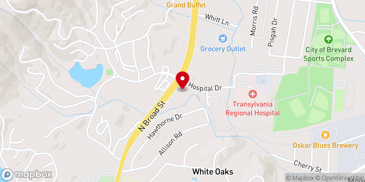 Map showing location of St Timothy United Methodist Church