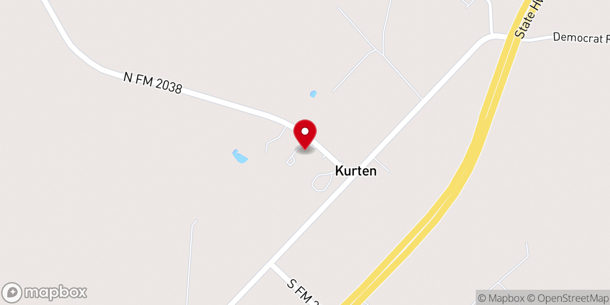Map showing location of Zion Church of Kurten