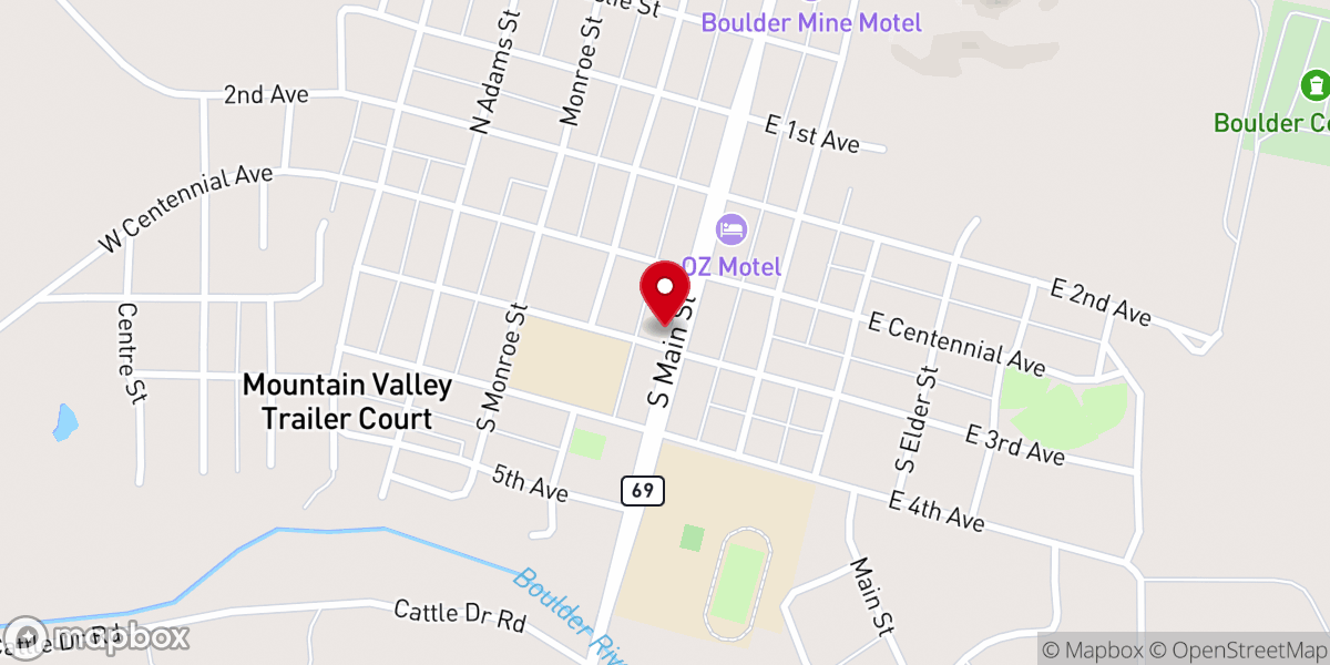 Map showing location of Boulder Seventh-Day Adventist Church