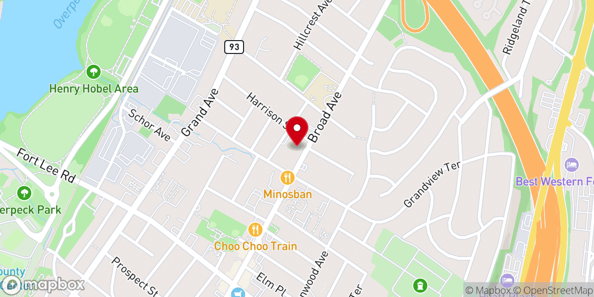 Map showing location of St. John the Evangelist Church