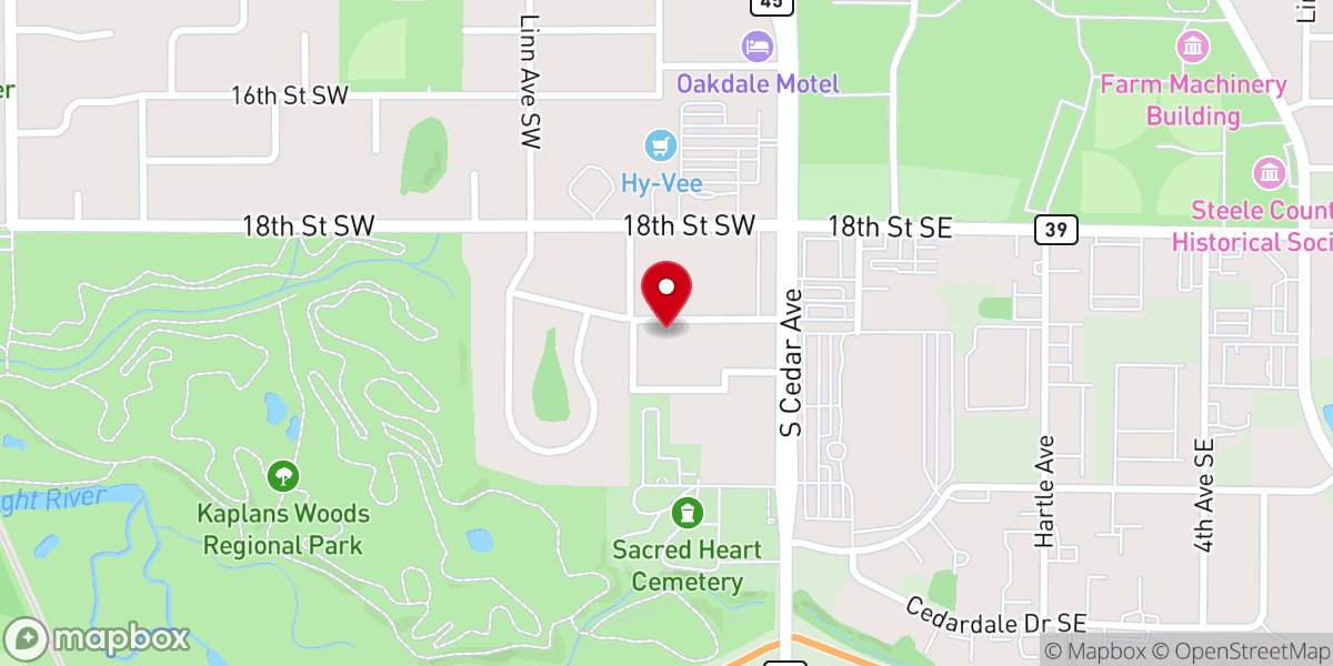 Map showing location of Tim Bachtle Ministries Inc