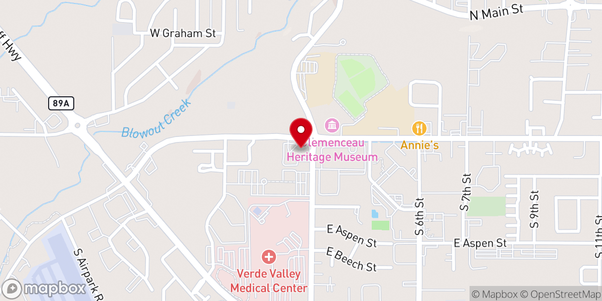 Map showing location of Cottonwood Seventh-day Adventist Church
