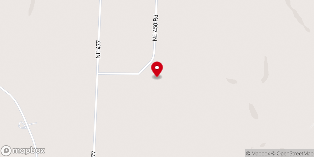 Map showing location of Osceola Church of the Brethren