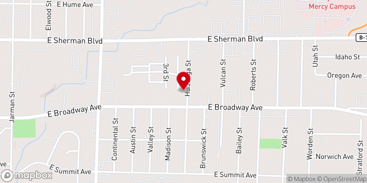 Map showing location of Macedonia Baptist Church