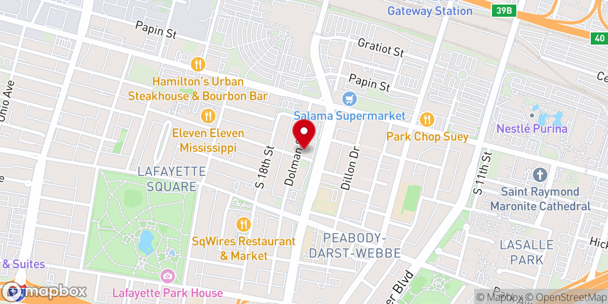 Map showing location of St. Mary's Assumption Catholic Church