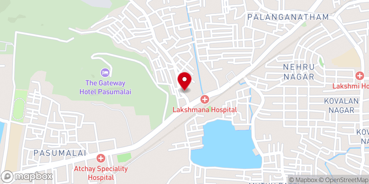 Map showing location of Punitha Vanathu Chinnappar Alayam