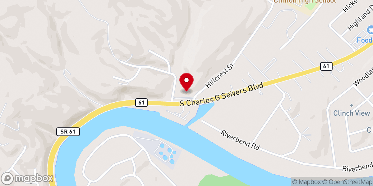 Map showing location of Clinton Church of God