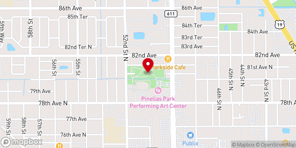 Map showing location of England Brothers Park