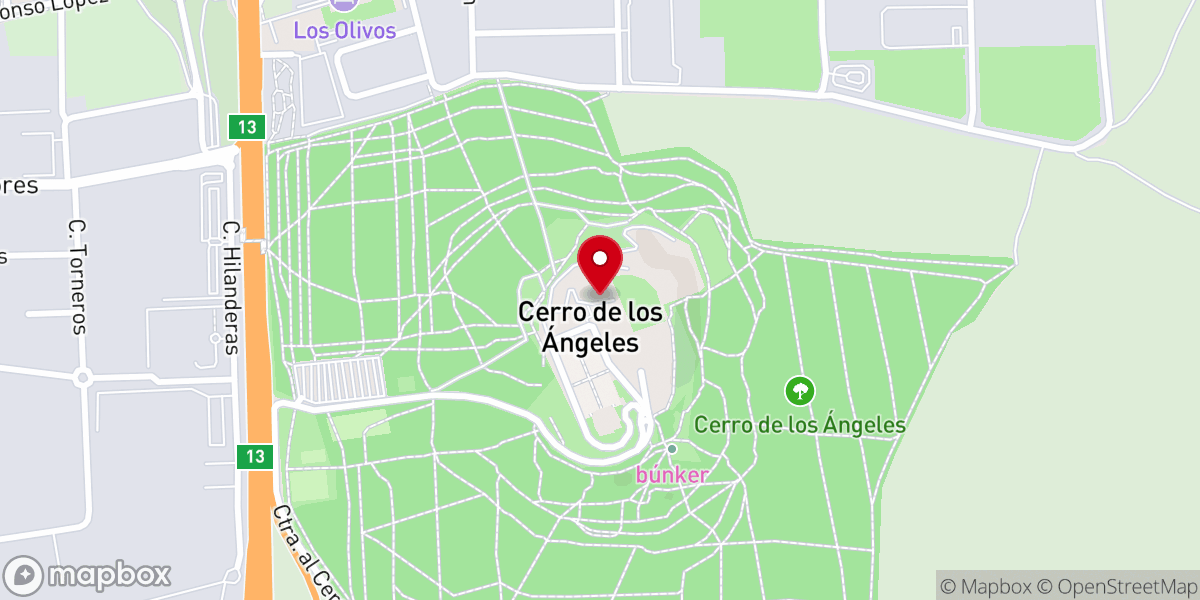Map showing location of Seminario Diocesano "Ntra. Sra. de los Apóstoles"