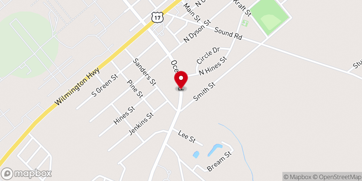 Map showing location of Sand Dollar Christian Preschool