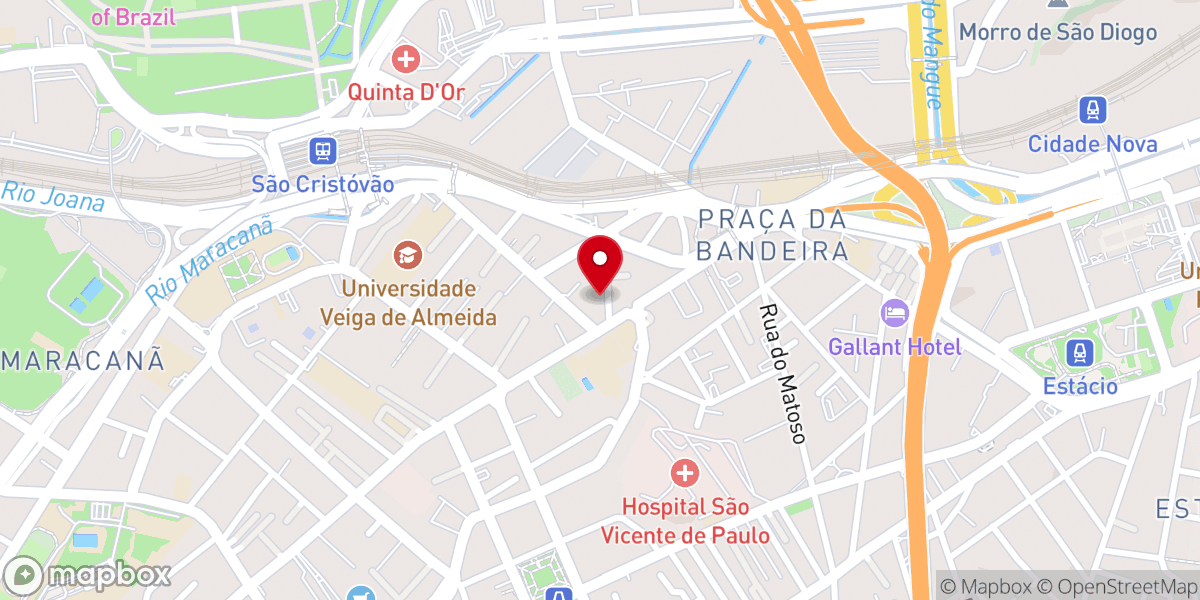Map showing location of Quarta Igreja Batista do Rio de Janeiro