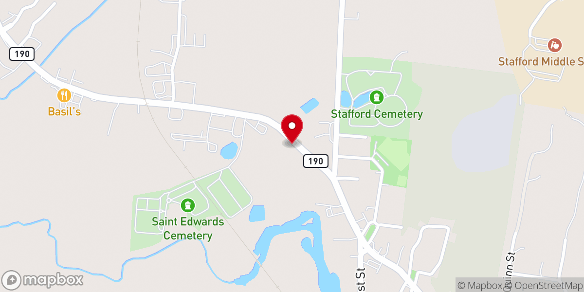 Map showing location of Refuge Church
