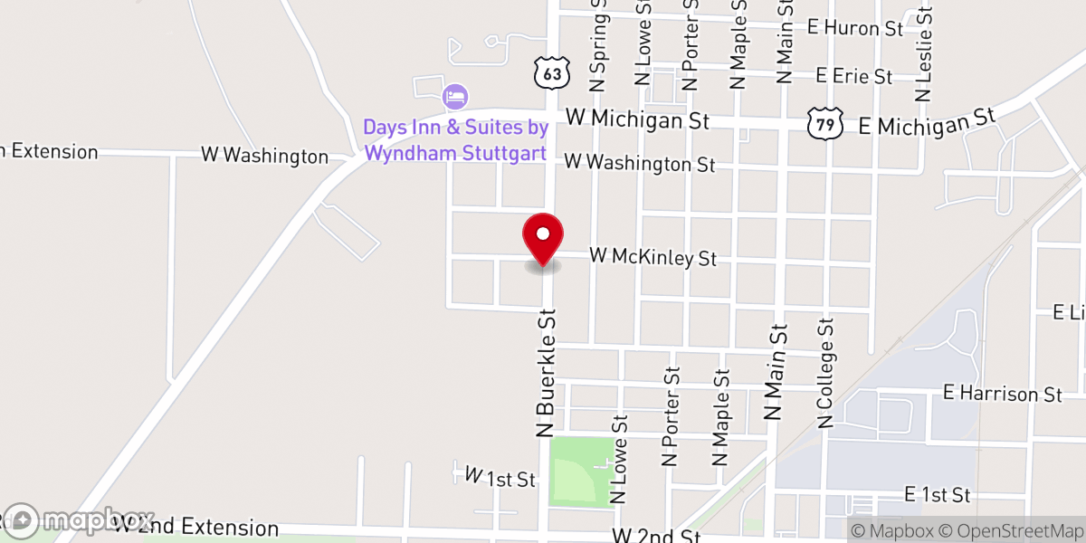 Map showing location of Mount Zion Church of God