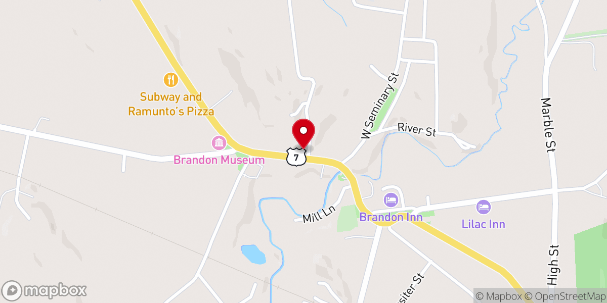 Map showing location of St Thomas Episcopal Church