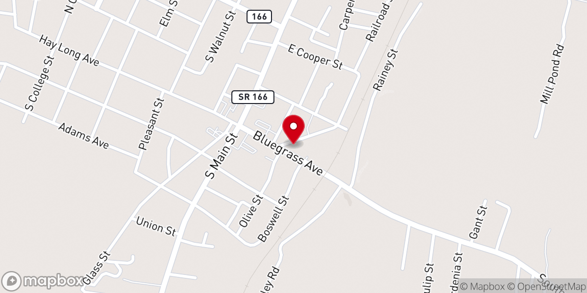 Map showing location of Mt Nebo Missionary Baptist Church