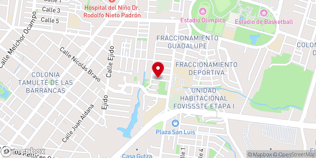 Map showing location of Misión Cristiana Internacional LIDS