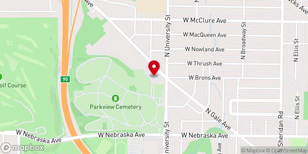 Map showing location of Imago Dei Church