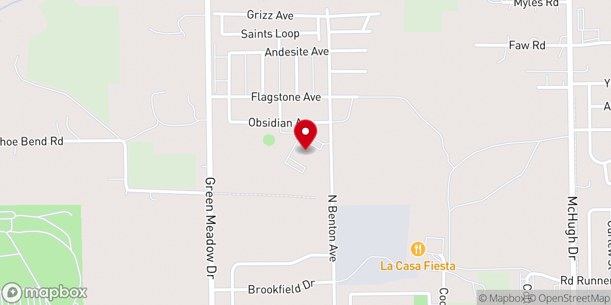 Map showing location of Our Redeemer's Lutheran Church