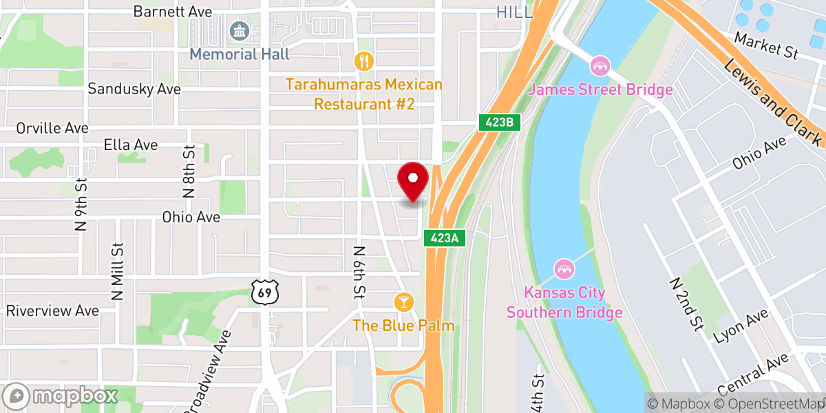Map showing location of Holy Family Club